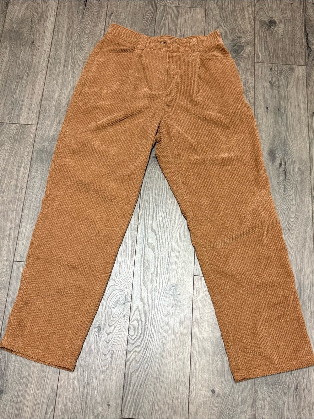 Tan soft corduroy style comfy pants
